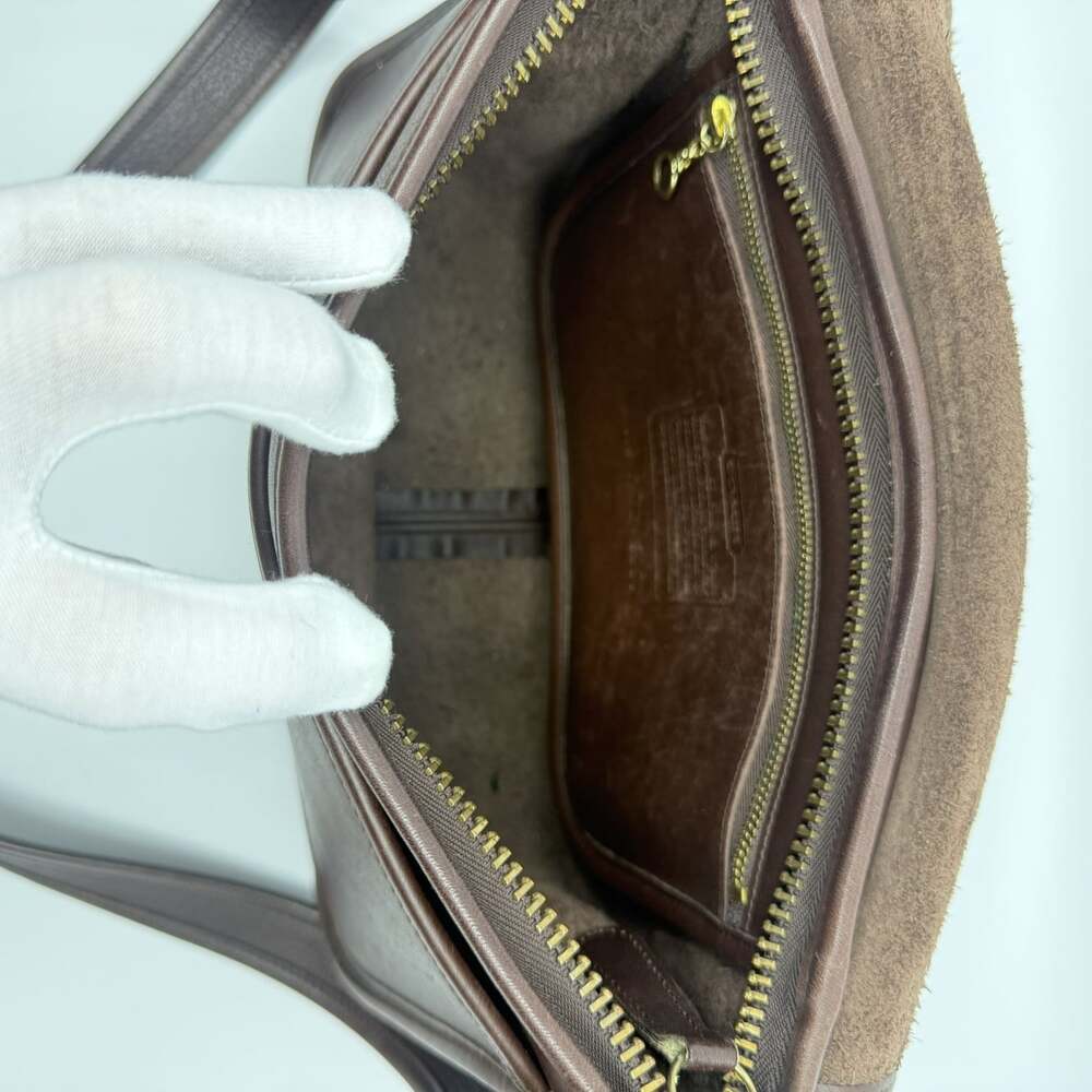 VTG 1997 Coach Patricia's Legacy 9951 Mahogany Brown Leather Shoulder Bag USA - Picture 15 of 16